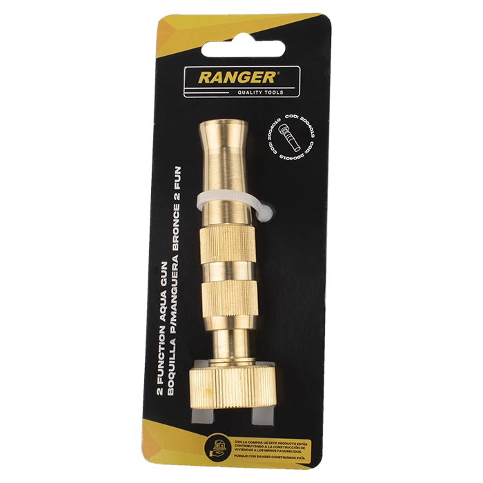 Img 4 del producto BOQUILLA P/MANGUERA RANGER BRONCE 2 FUNCIONES