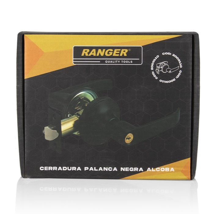 Img 3 del producto Cerradura Palanca Negra Alcoba 