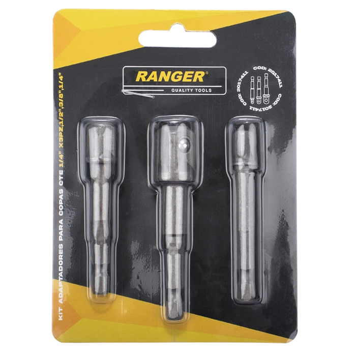 Img 2 del producto Kit Adaptadores para Copas Cte 1/4" x3pz